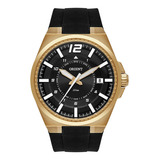 Relógio Orient Masculino Preto Dourado Mgsp1006 G2px