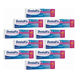 Kit 10 Dentalfix Creme Fixador De Dentaduras Sem Sabor 68gr