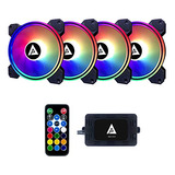 Ventilador Led Rgb Silencioso Apevia Et4-rgb Para Gaming (4