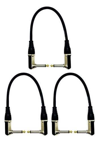 Venetian Egc0303 Cable Plug 30cm 90 Grado Pack X3 Interpedal