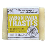 Jabón Traste Barra Hipoalergénico Flor De Coco Orgánico 250g 