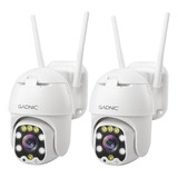 Kit X2 Camara De Seguridad Gadnic Wifi 1080p Visión Nocturna