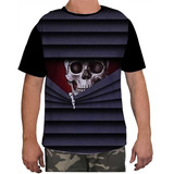 Camisa Camiseta Masculina Estampa Caveira Osso Esqueleto 21