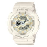 Reloj Casio Baby G Ba-110xsw-7a Local Barrio Belgrano Color De La Malla Blanco Color Del Bisel Blanco Color Del Fondo Blanco