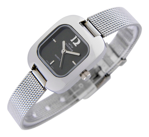 Reloj Montreal Mujer Ml1149 Malla De Acero Inoxidable Tejida