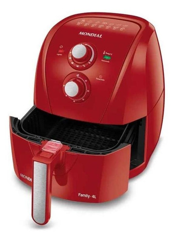 Fritadeira Elétrica Mondial Air Fry 4l Afn-40-fr Red - 220v Cor Vermelho