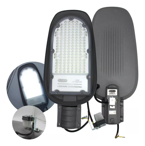 150w Suburbana Led Con Fotocelda 11000lm Tianlai Ap13w150f