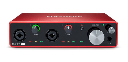 Focusrite Scarlett 4i4 3ra Generacion Placa De Audio Usb