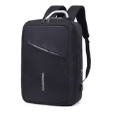 Mochila Negra Antirrobo Incluye Cable Usb Backpack Con Envio