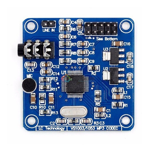 Shield Vs1053 Vs1053b Reproductor Mp3 Tf Card Arduino Uno R3