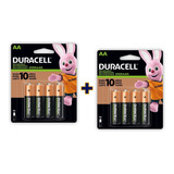 Pilas Recargables Duracell Aa (2 Blister De 4 Pilas 2500mah)