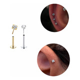 Piercing De Titânio Push Pin 6 8mm Orelha Boca