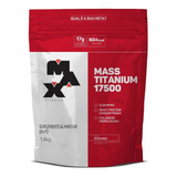 Mass Titanium Carbohidratos 17500 1,4kg(refil) Sabor Morango