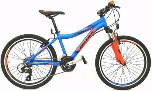 Mountain Bike Infantil Raleigh Mtb Scout  2023 R24 21v Frenos V-brakes Cambios Shimano Color Azul/naranja  