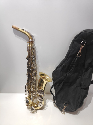 Saxofone Alto Mib E.m Winston Dourado Completo 