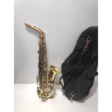 Saxofone Alto Mib E.m Winston Dourado Completo 