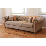 Sillon Tres Cuerpos Chesterfield Capitone