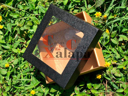 Caja Para Regalo Kf-10 Con Tapa Negra Medida 20x20x7