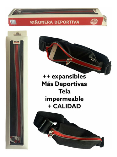 Riñonera Expandible River Plate + Running + Deporte + Regalo