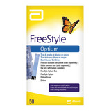 Tiras Reactivas Freestyle Optium X 50 Color Negro