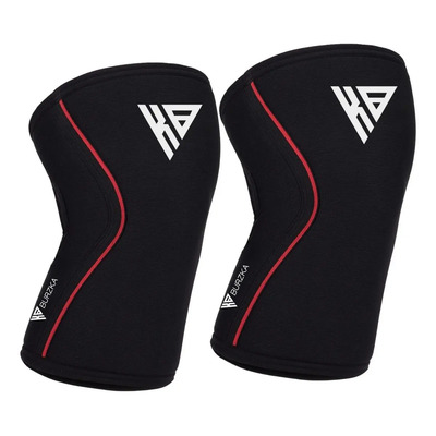 Rodilleras Neopreno Crossfit 7mm Gym Redline Burzka Color Red Line Talla G | Meses sin interés