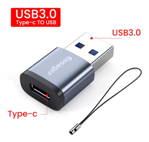 Adaptador Usb 3.0 Tipo C  Convertidor Macho A Hembra 