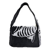 Bolso Tipo Mensajero Goth Purse Estético, Bolso Gótico, Grun