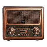 Radio Portátil Bluetooth Retro Vennetian Usb Am - Fm / 9135