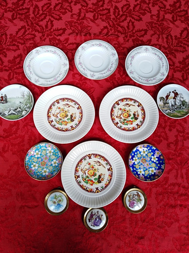 Lote Platos Deco Vintage X 13 Francia Alemania