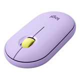 Mouse Inalámbrico Logitech Pebble M350 Lavanda