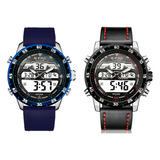 Reloj G-force Original Al161c Digital Cuero Hombre + Estuche