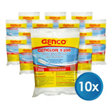 Kit 10 Pastilha Tabletes Cloro Estabilizado Genclor T-200
