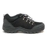 Zapatilla Hombre Deportiva  Trekking Clasica Negro Oferta