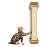 Arranhador Para Gatos Parede 80cm Sisal De 8mm Mdf E Carpete
