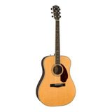 Guitarra Acústica Fender Paramount Pm-1 Deluxe Para Diestros Natural Brillante