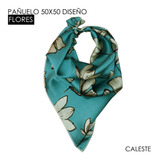 Pañuelo Silk Feeling / 50x50cm / Flores 2