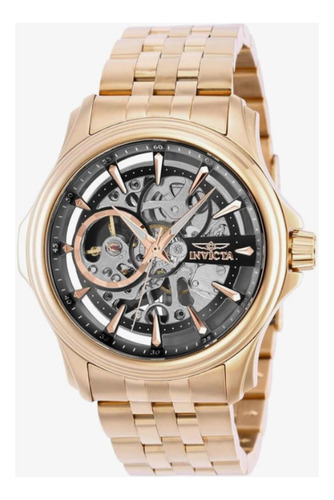 Relógio Invicta 37947 Automático 42mm Ouro Rose Aço Inox