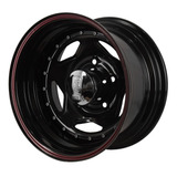 Llantas Chapa Pintada Star Negra Rodado 15x8 F100 Ika 5x139