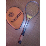 Raqueta De Tenis Mundial Con Funda Vintage (ind Arg.)