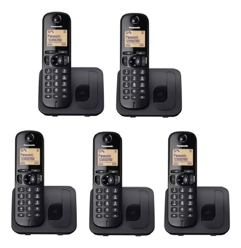 Panasonic Inalambrico 5 Handys Manos Libres Intercomunicador