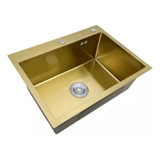 Cuba De Inox Gourmet Preta Quadrada Cozinha Com Acessórios 