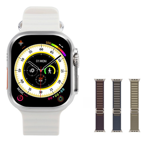 Hello Watch 3 Plus Ultra 2 Smart Watch 4g Rom + 3 New Straps