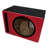 Cajón Para Subwoofer 12 Porteado Mdf Con Antifaz Rojo 