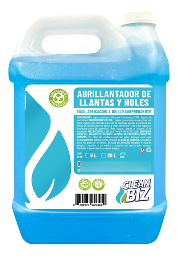 Abrillantador De Llantas Y Hules Para Auto 5 L Clean Biz®