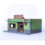 Diorama Mdf Diner Kit - Escala 20mm