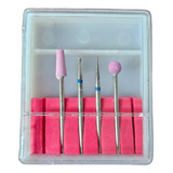 Kit 4 Fresas Para Manicura Rusa Uñas Esculpidas. 