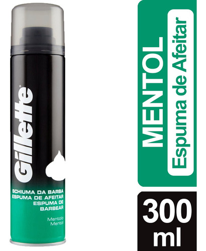 Gillette Espuma De Afeitar Mentol 300ml