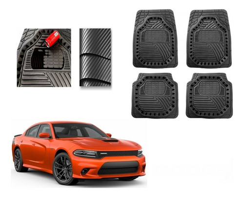 Tapetes Carbono 3d Grueso Dodge Charger 2020 A 2024