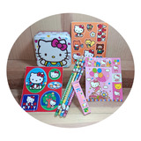Caja De Metal Organizadora Hello Kitty Más Lápices Y Sticker