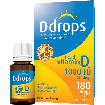 Vitamina D3 D Drops Adulto Ddrops 1000 Iu 180 Gotas Sabor Sin Sabor | Envío gratis